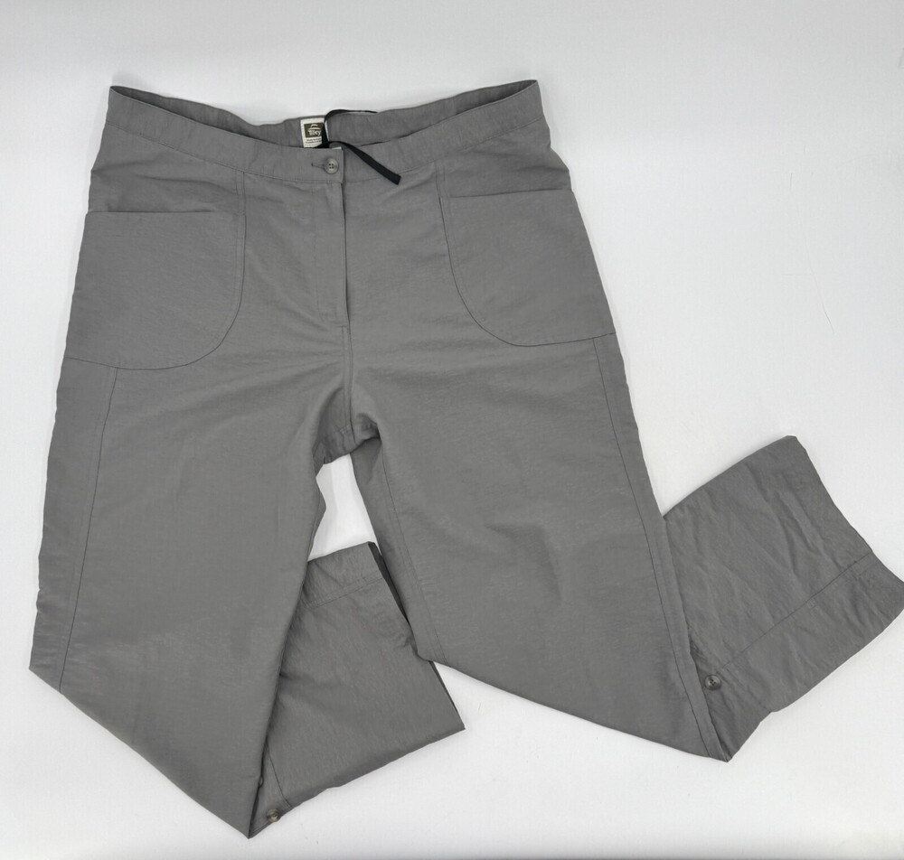 Tilley Pants Womens 14 Gray Straight Outdoor Travel Hiking Convertable